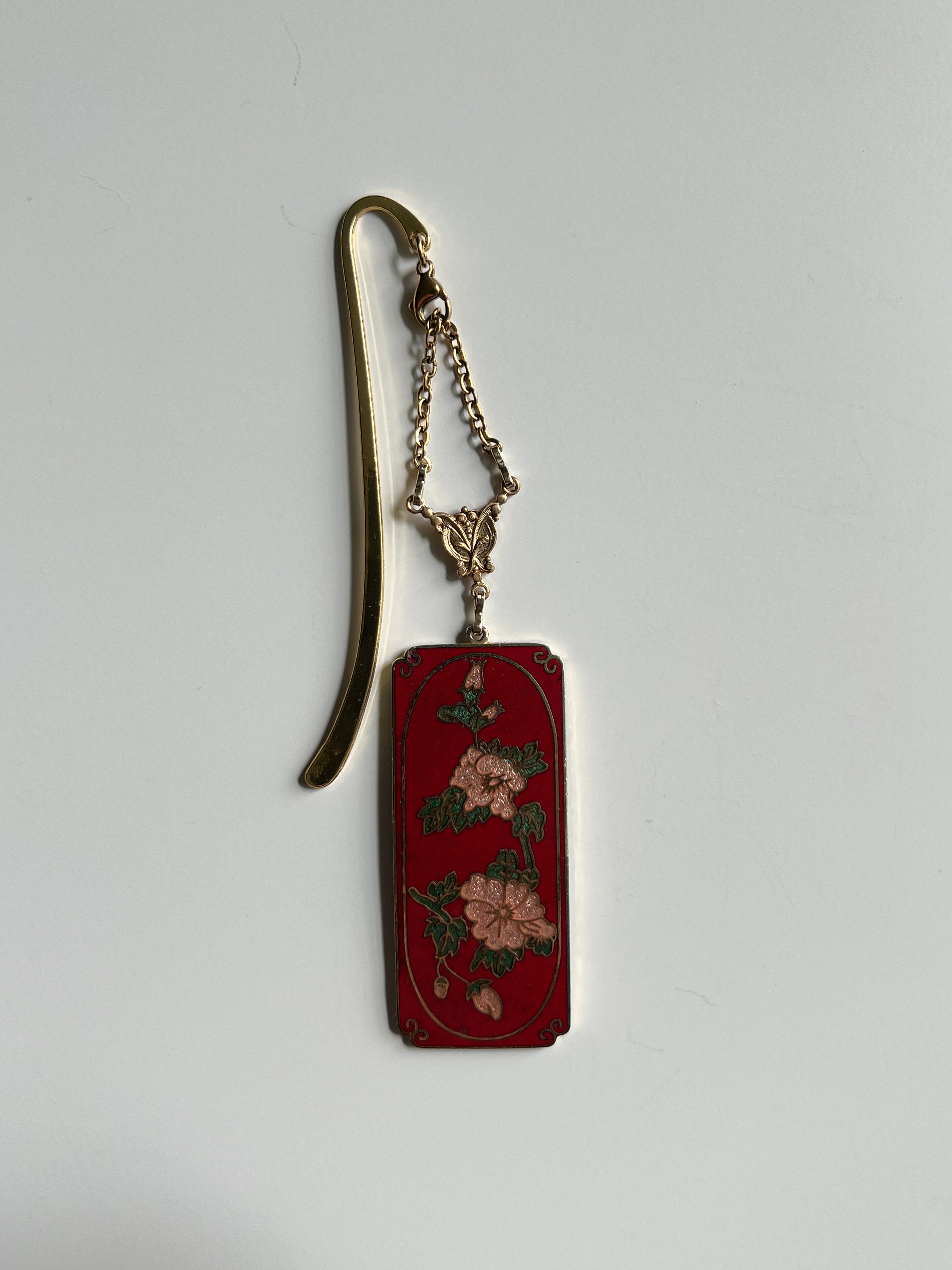VINTAGE floral bookmark